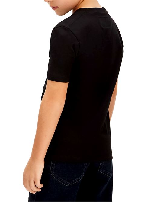 Mono Mini Badge - T-Shirt bambino - nero CALVIN KLEIN | LV1CKSJA30BEH