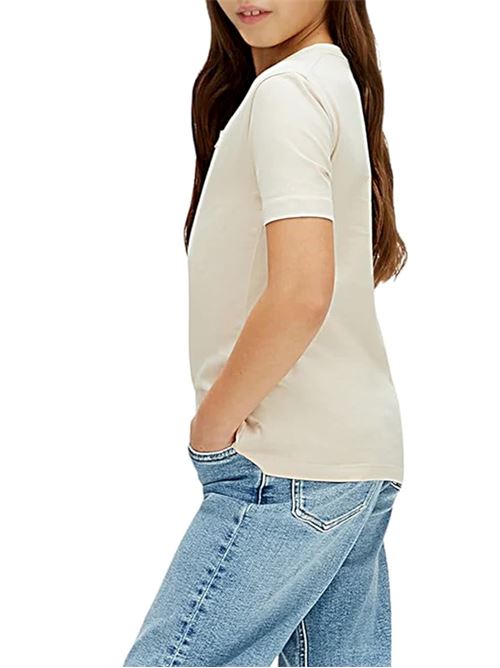 Mono Mini Badge - T-Shirt bambino - beige CALVIN KLEIN | LV1CKSJA30PDV