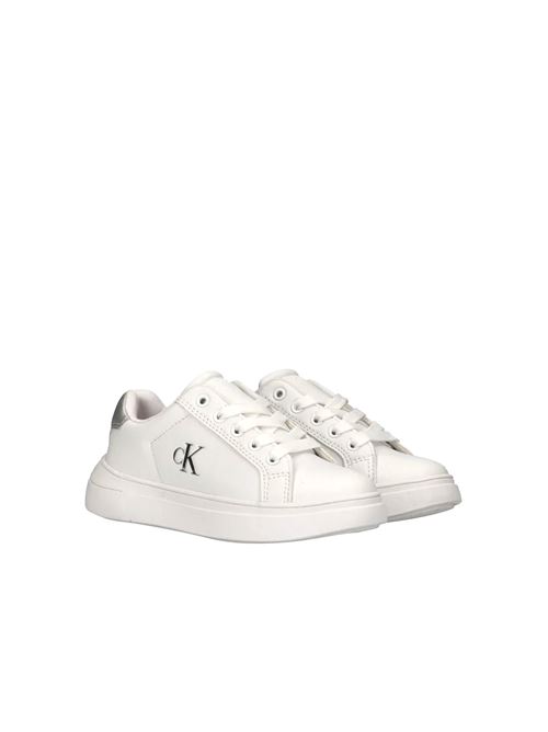 Ck - Sneakers donna - bianco/argento CALVIN KLEIN | V3A9-83219-1355X025