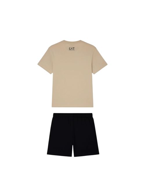 Emporio Armani - T- Shirt bambino - beige/nero EA7 | 7B000267AF12874M1019