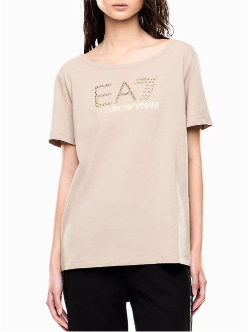 Emporio Armani - T-Shirt donna - beige EA7 | 7W001098AF14880U6225