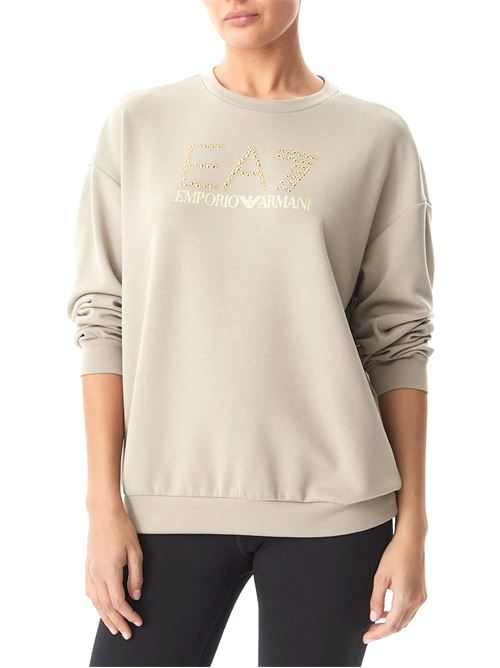 Emporio Armani - Felpa donna - beige EA7 | 7W001488AF24375U6225