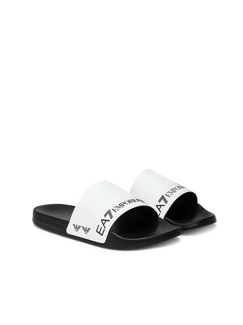 Emporio Armani - Ciabatte uomo - bianco/nero EA7 | 7X000110AF15128FC079