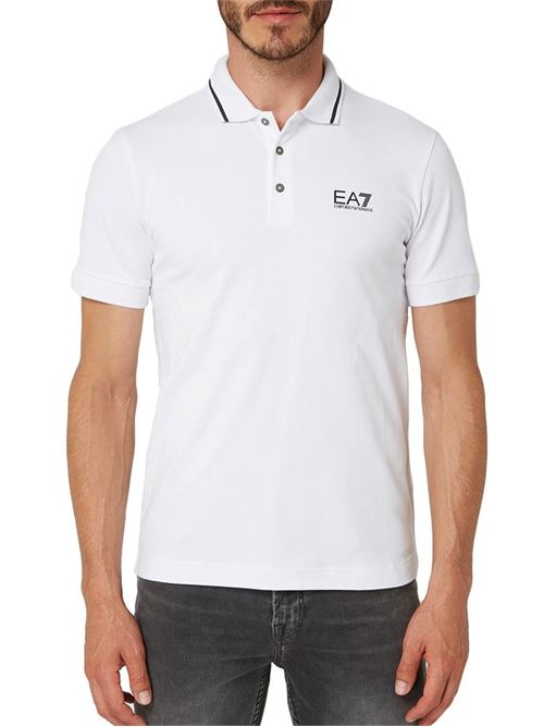 Emporio Armani - Polo uomo - bianco EA7 | 8NPF16PJVUZ1100