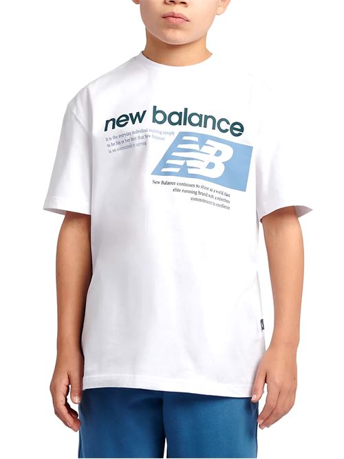 Authentic Players - T-Shirt bambino - bianco NEW BALANCE | LAKB0164BWE