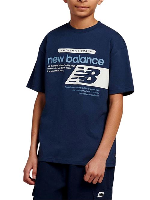 Authentic Players - T-Shirt bambino - blu NEW BALANCE | LAKB0164NNY