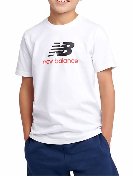 Stacked Logo - T-Shirt bambino - bianco NEW BALANCE | LAKB0253BWE