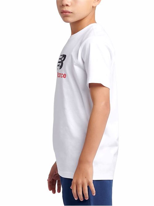 Stacked Logo - T-Shirt bambino - bianco NEW BALANCE | LAKB0253BWE