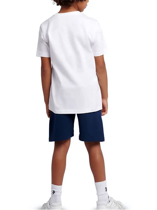 Stacked Logo Tee - Completino bambino - bianco/blu NEW BALANCE | LAKB0318BWE