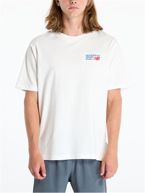 Sport Essentials - T-Shirt uomo - bianco NEW BALANCE | MT41908SST