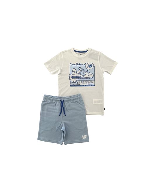 Greatest Hits Graphic Tee - Completino bambino - bianco/grigio NEW BALANCE | YS61L3XBBWE