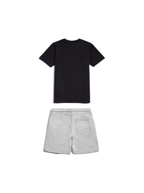 Stacked Logo Tee - Completino bambino  - nero/grigio NEW BALANCE | YS61Z4H1BK