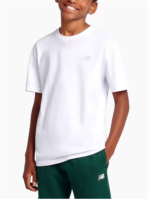 Small Logo Tee - T-Shirt bambino - bianco NEW BALANCE | YT61E8QTBWE