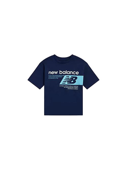 Players Graphic Tee - T-Shirt bambino - blu NEW BALANCE | YT61P8SANNY