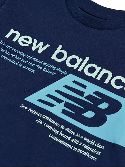 Players Graphic Tee - T-Shirt bambino - blu NEW BALANCE | YT61P8SANNY