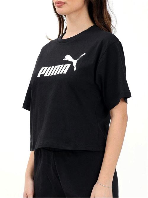 Essentials Cropped Logo - T-Shirt donna - nero PUMA | 68497201