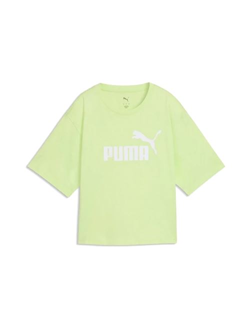 Essentials Cropped Logo - T-Shirt donna - verde PUMA | 68497238