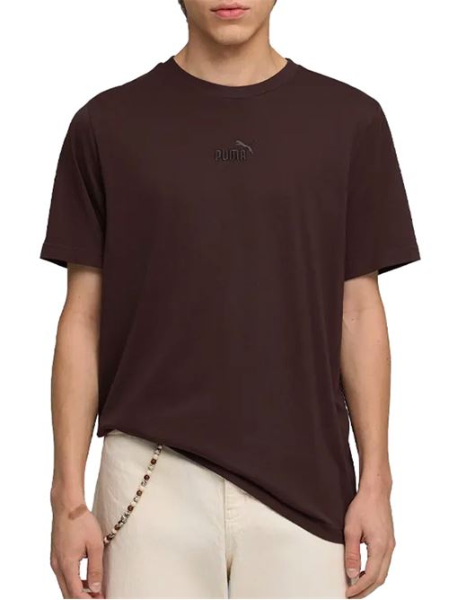 Essentials Logo Tee - T-Shirt uomo - marrone PUMA | 69291231