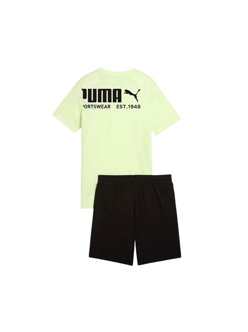 Essentials Logo - Completino bambino - nero/verde PUMA | 69333538