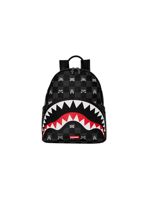 Gray Peeking Character Check Savage - Zaino donna - nero SPRAYGROUND | 910B8908NSZ.