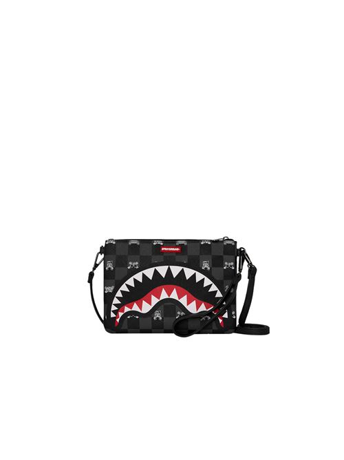 Gray Peeking Character Check - Pochette unisex - nero SPRAYGROUND | 910B8915NSZ.