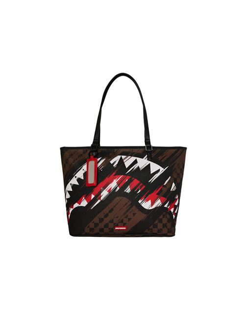 Smeared Grunge Print - Borsa unisex - marrone SPRAYGROUND | 910T8970NSZ.