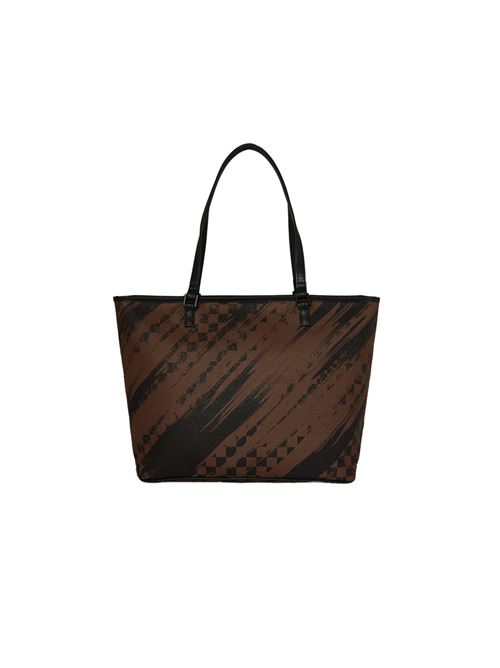 Smeared Grunge Print - Borsa unisex - marrone SPRAYGROUND | 910T8970NSZ.