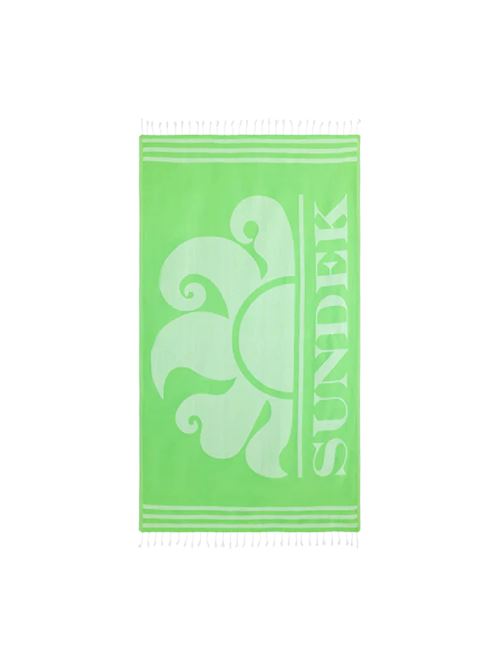 Fouta Jacquard - Telo da mare - verde SUNDEK | AM401ATC100024800