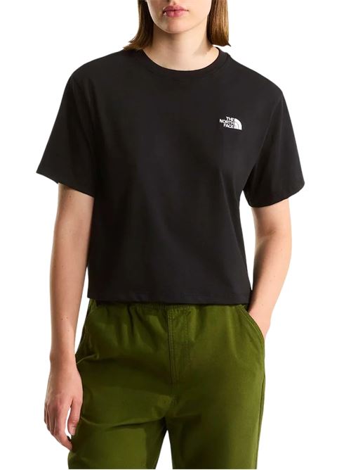 Evolution Simple Dome Crop - T-Shirt donna - nero THE NORTH FACE | NF0A8FDHJK31