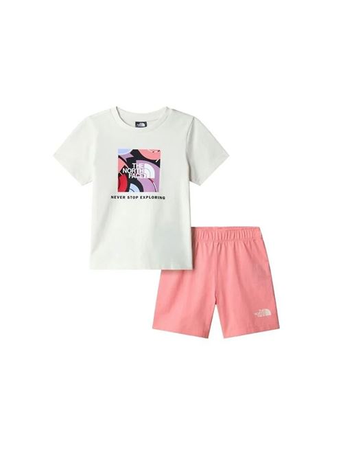 Box Play Regolar - Completino bambino - bianco/rosa THE NORTH FACE | NF0A8G1HN9W1