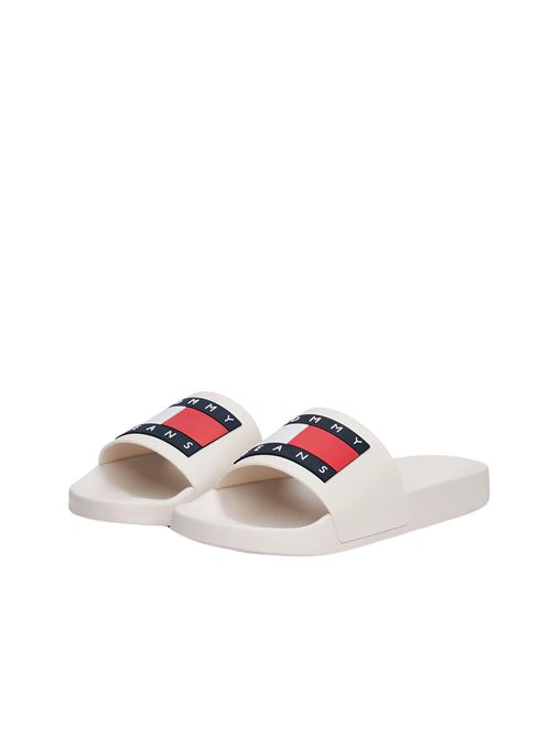 Tommy Jeans - Ciabatte uomo - bianco TOMMY HILFIGER | EM0EM01191TCR