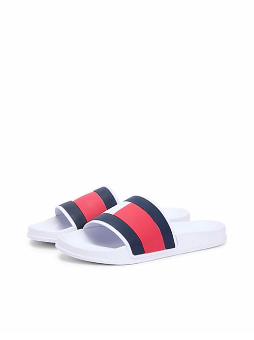 Tommy Jeans - Ciabatte uomo - bianco TOMMY HILFIGER | FM0FM05798YBS