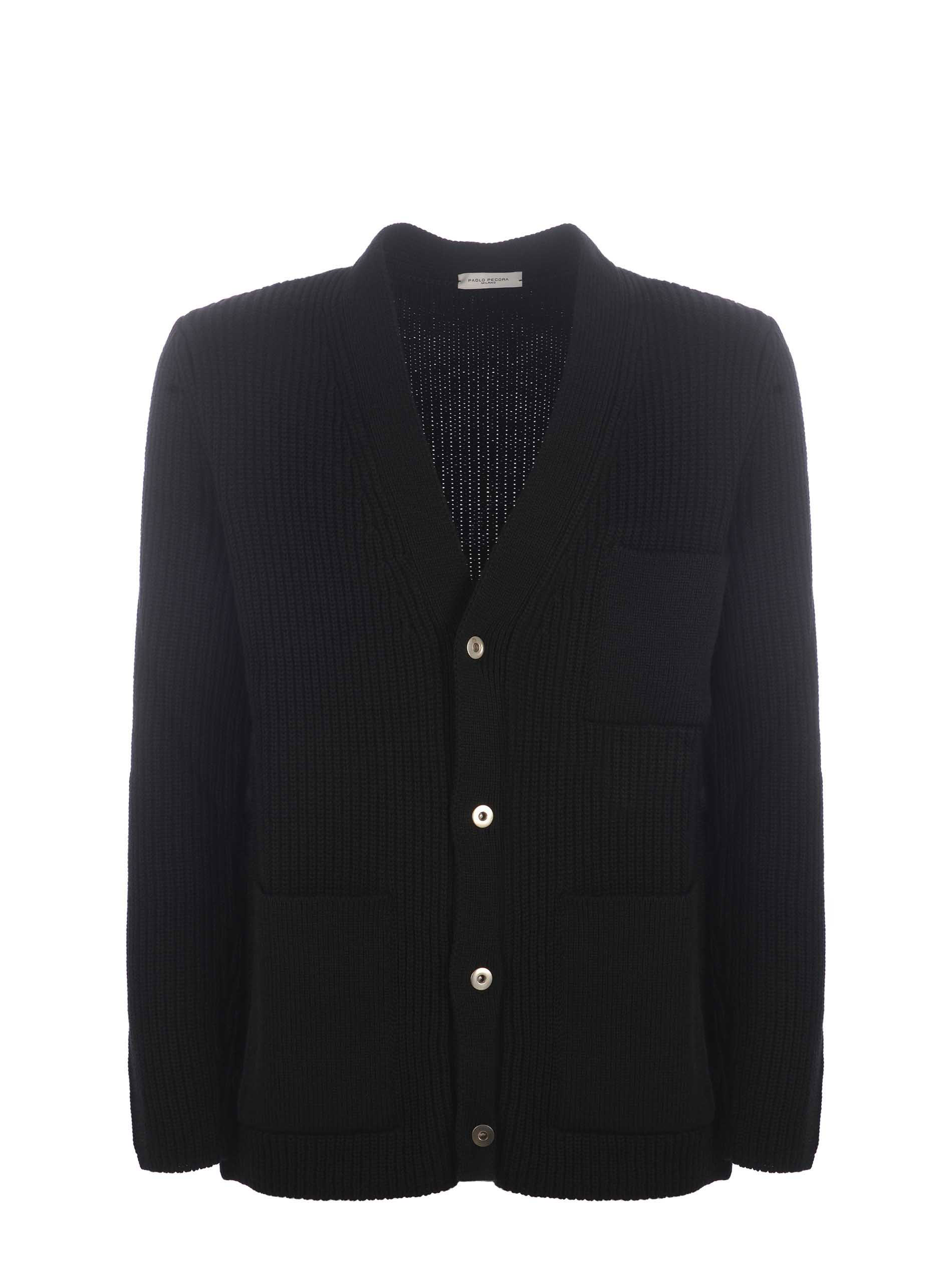 Cardigan Paolo Pecora ribbed - PAOLO 