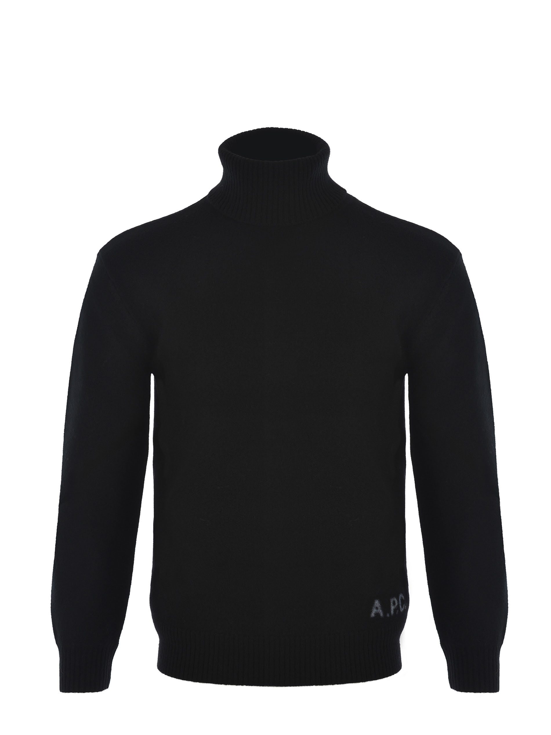 Apc A.p.c. Merino Wool Sweater With High Neck And Luxurious Finish