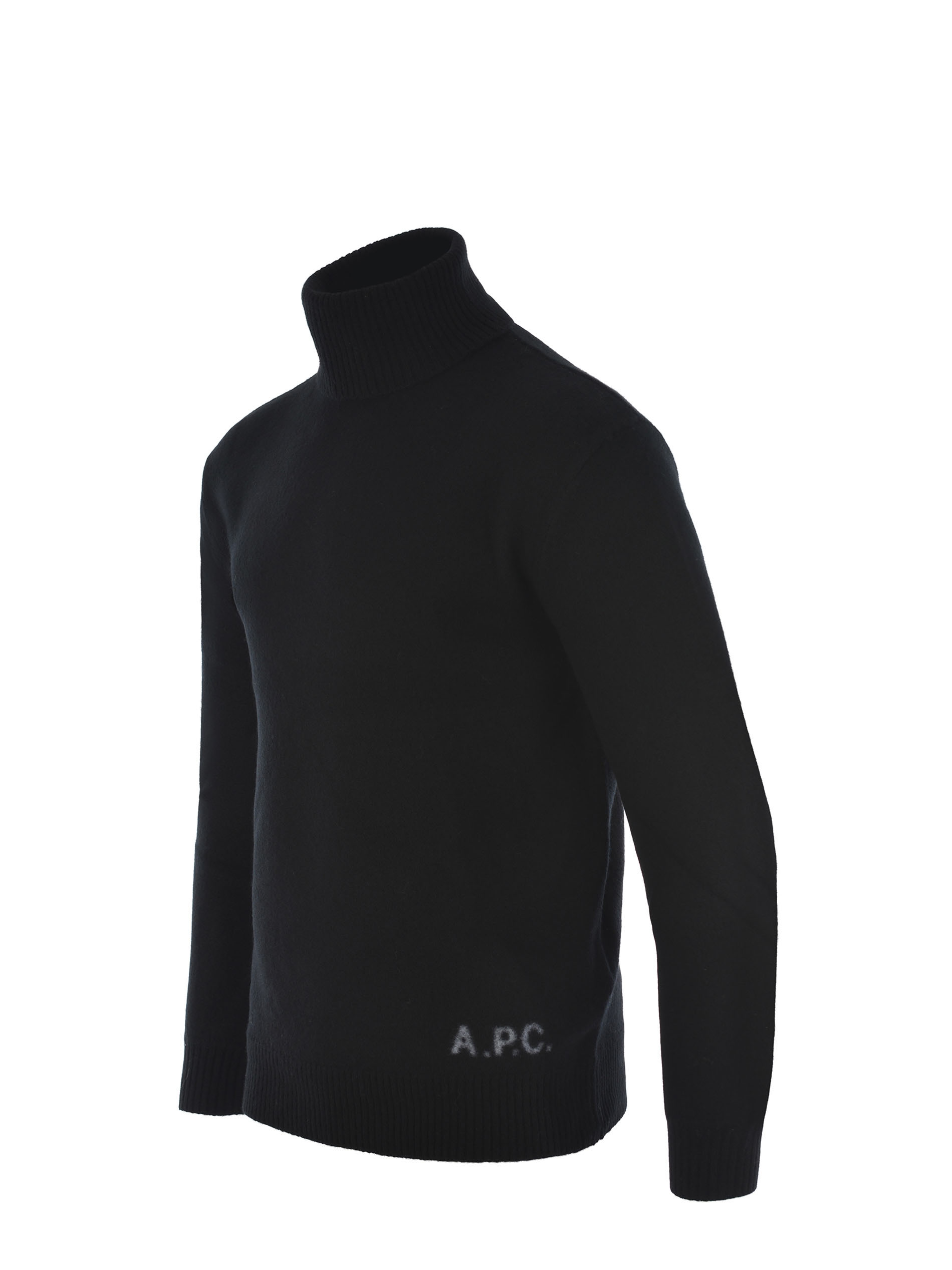 Apc A.p.c. Merino Wool Sweater With High Neck And Luxurious Finish