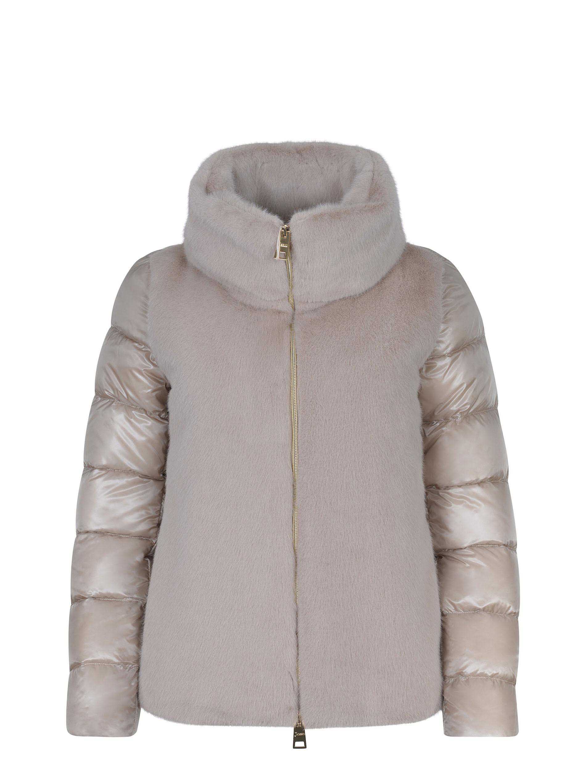 Herno Down Jacket In Neutral