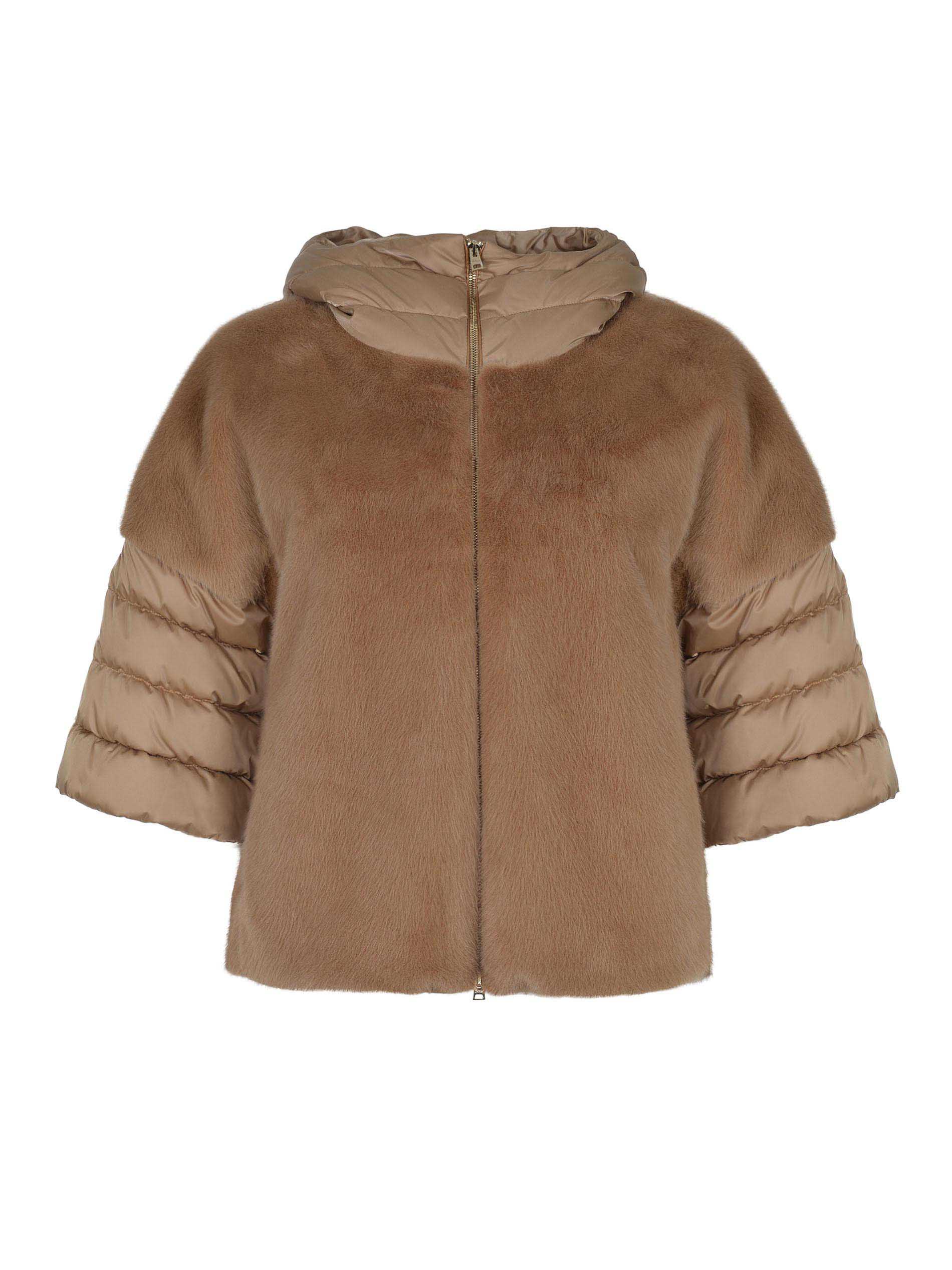 Herno Down Jacket In Brown