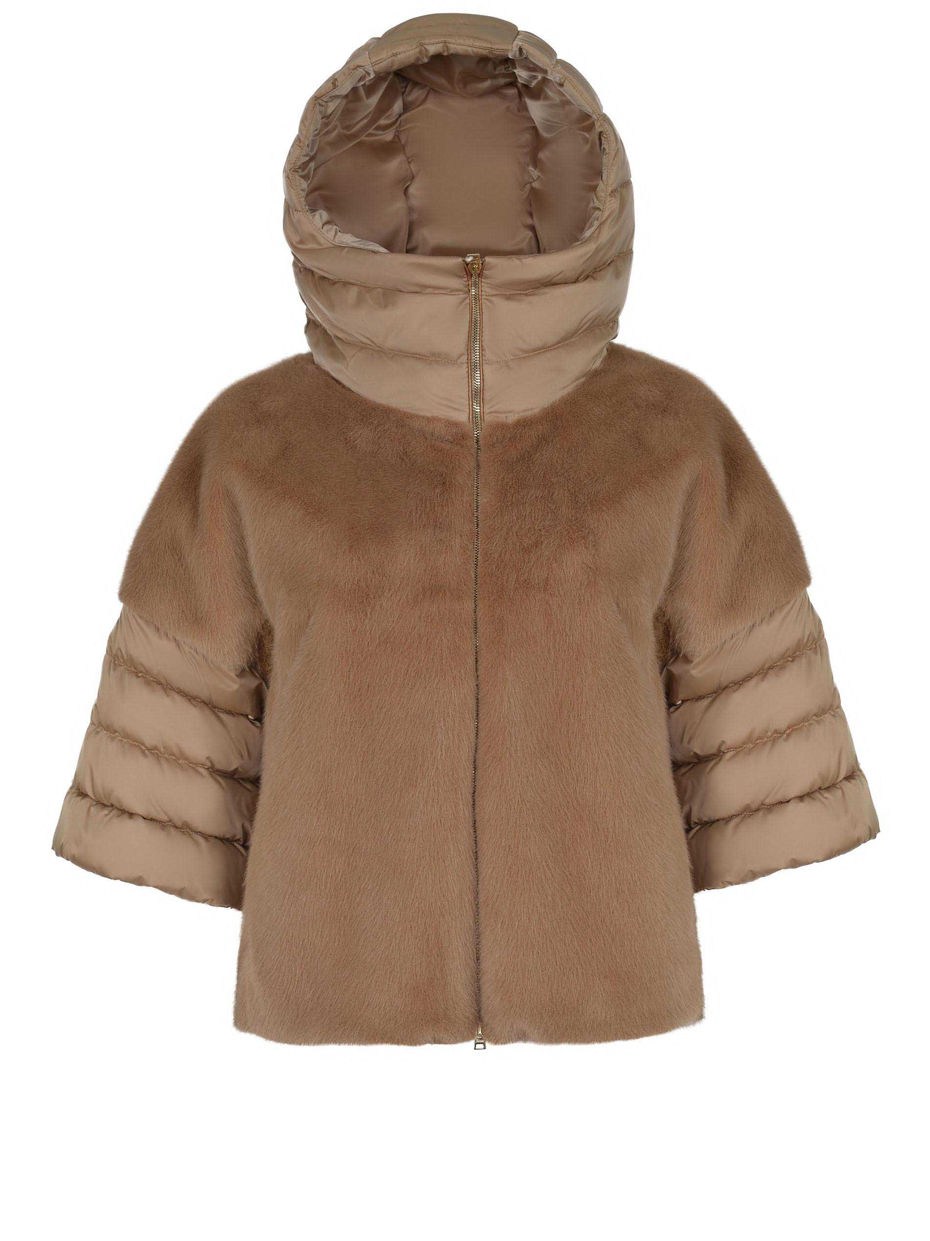 Herno Down Jacket In Brown