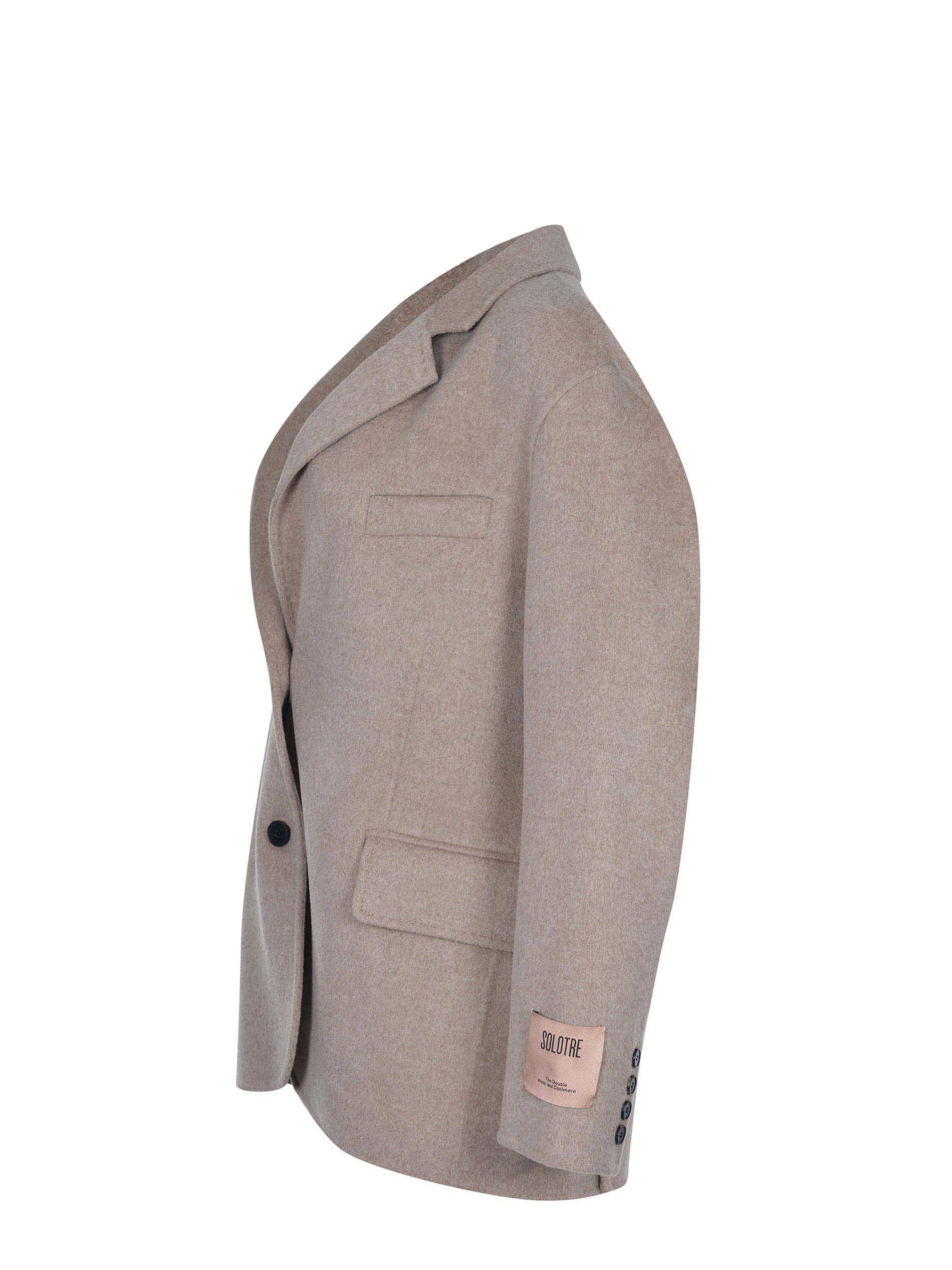 Solotre Jacket Made Of A Wool And Cashmere Blend In In Brown