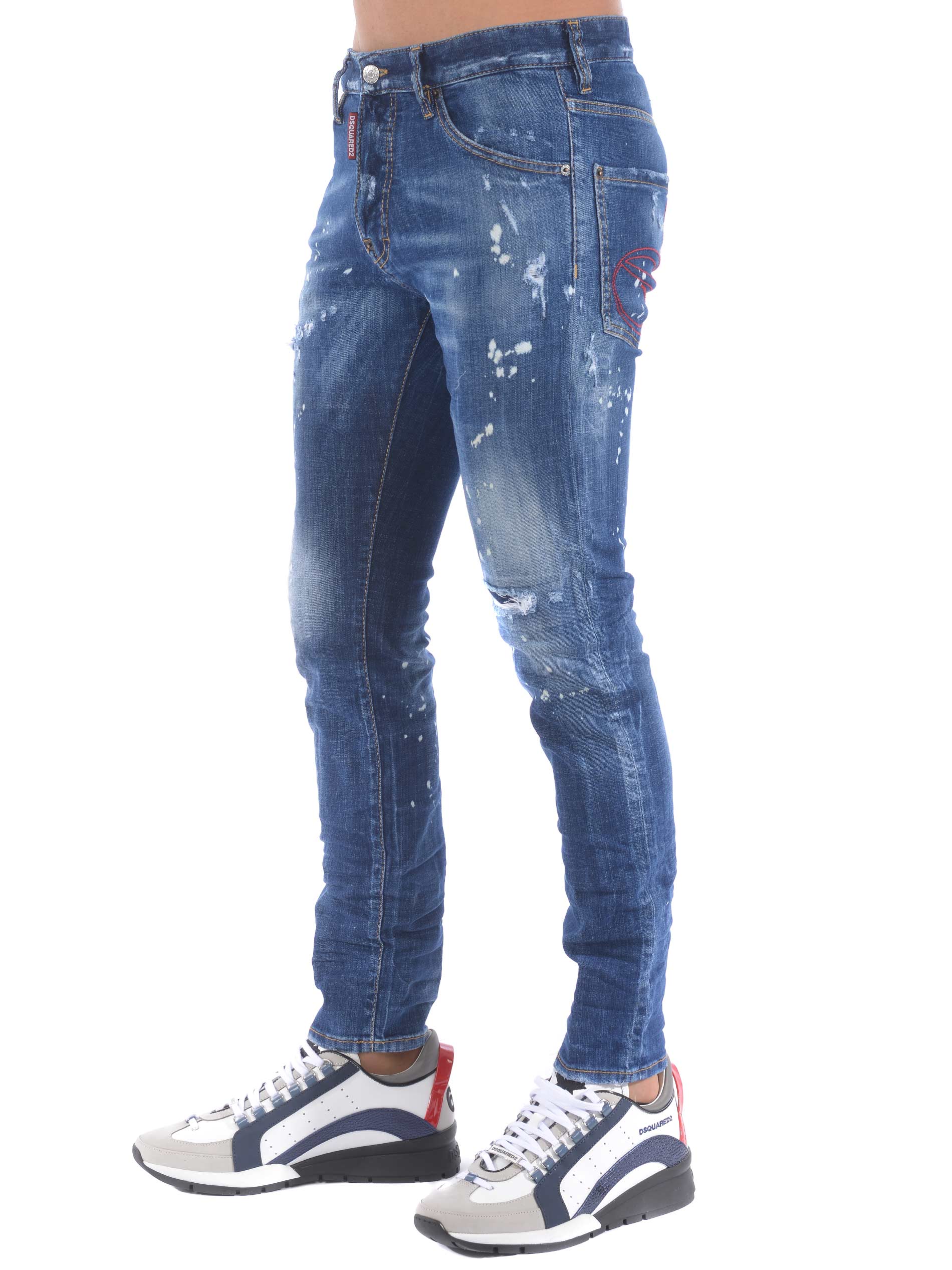 dsquared2 jeans patches