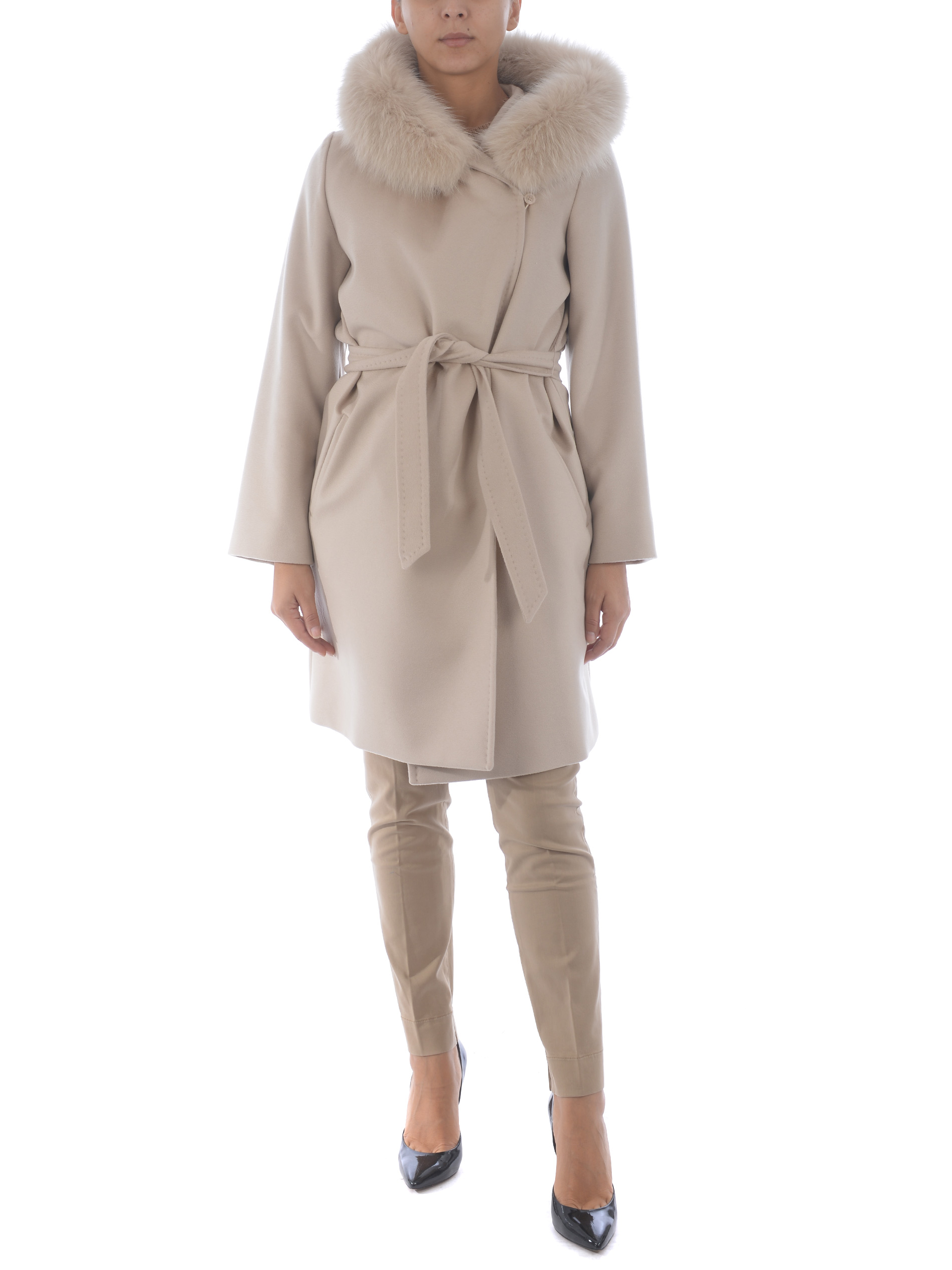 Max Mara Studio Mango Coat In Pure Virgin Wool Max Mara Studio Tufanomoda