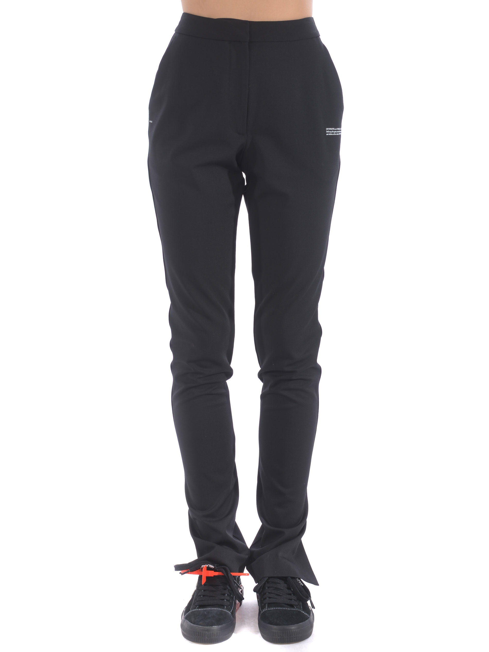 Pantaloni Off White in misto viscosa e lana - OFF WHITE - Tufano Moda