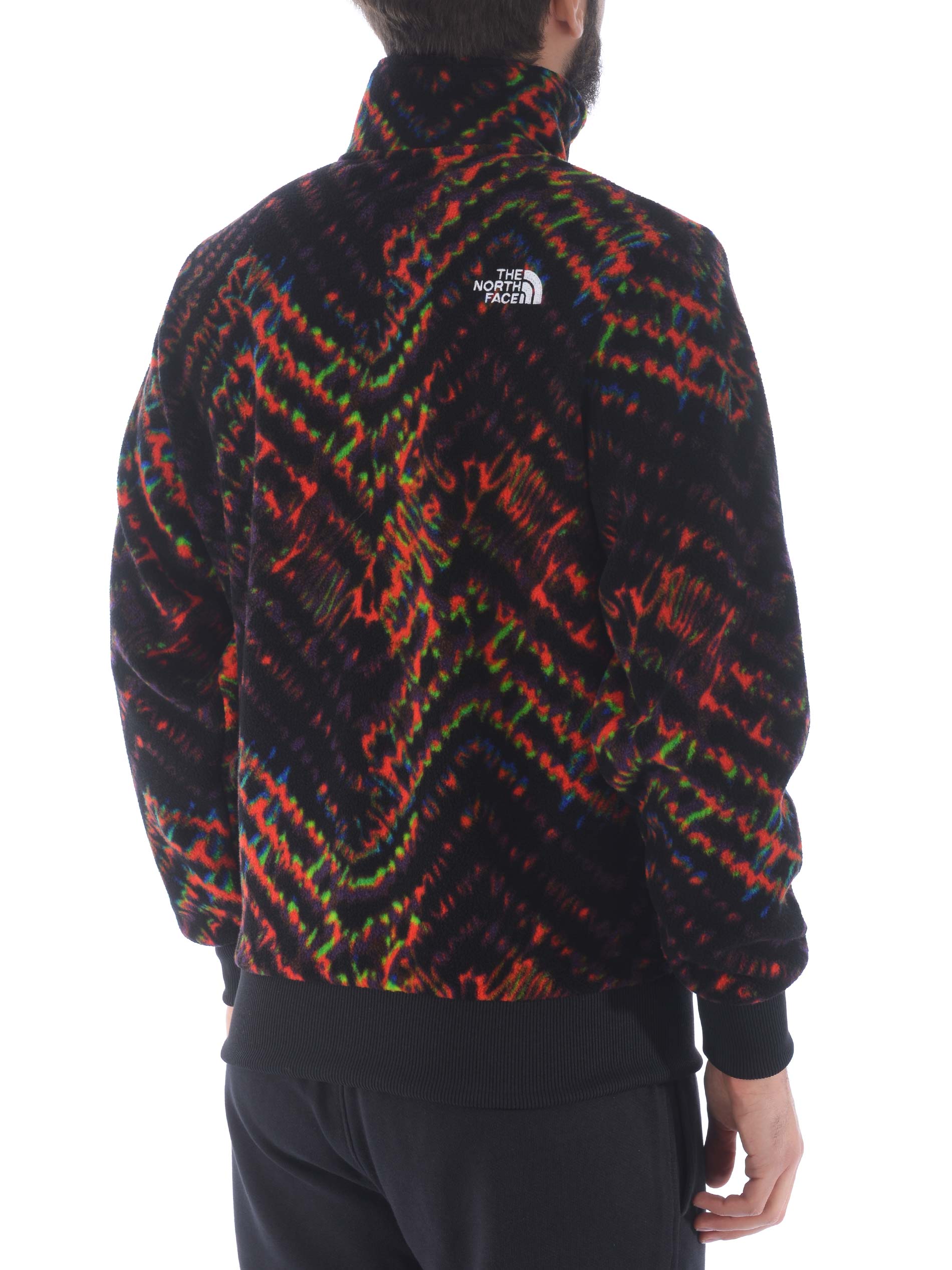 multicolor north face jacket