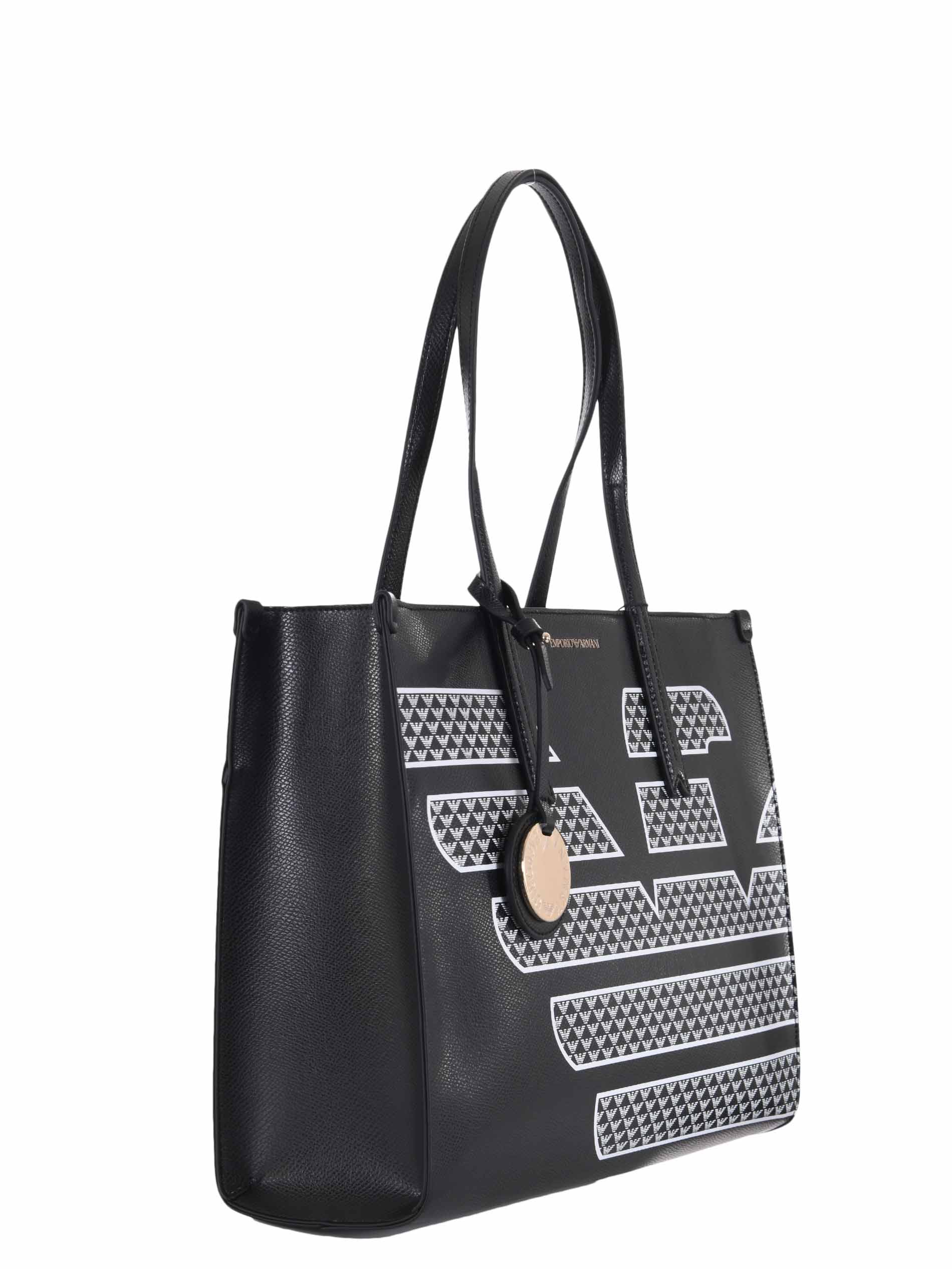Armani Exchange SHOPPER WITH CONTRAST POUCH, Tote Bag for Women | A|X  Online Store
