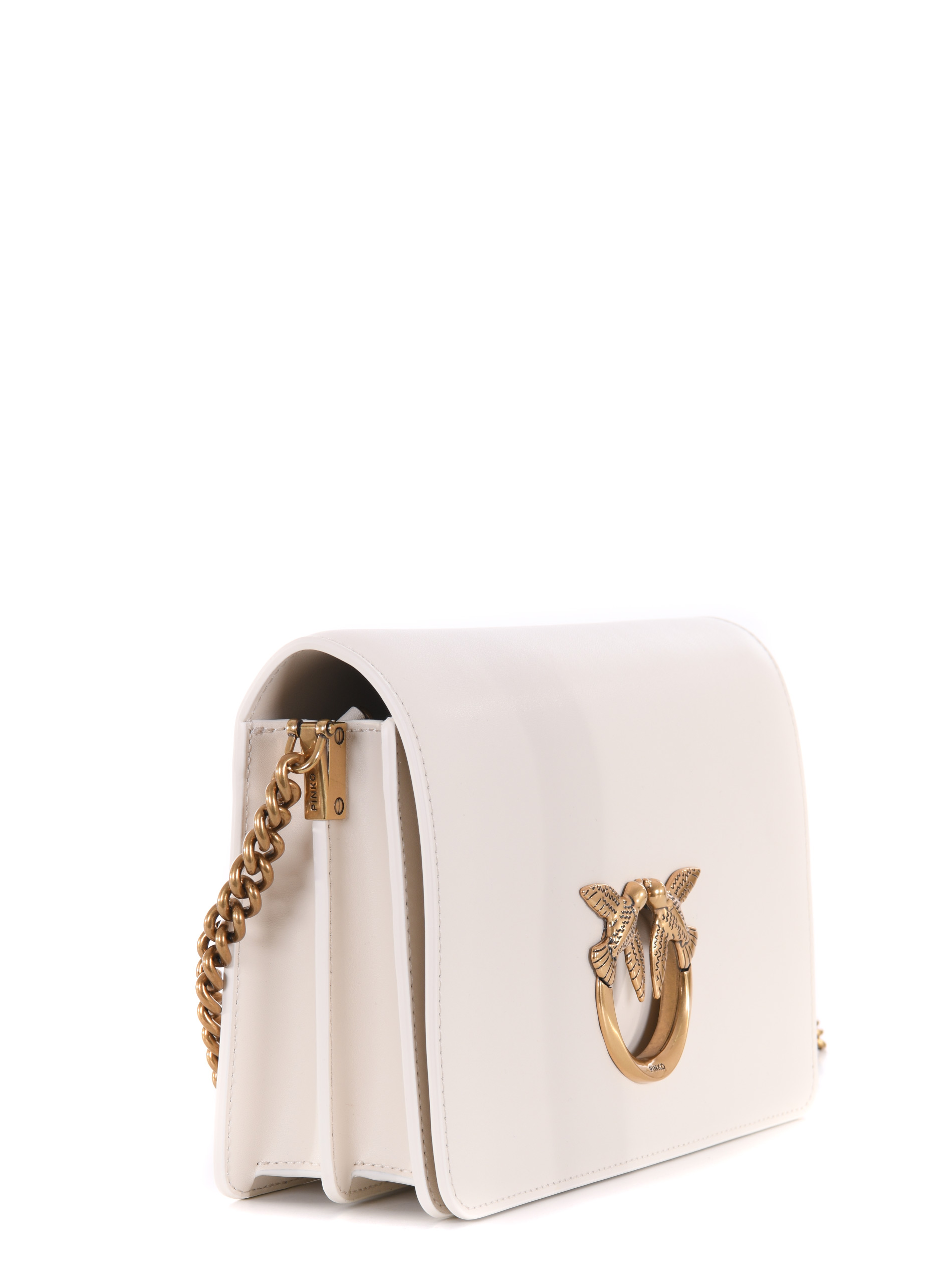 PINKO Borsa a tracolla in pelle beige \