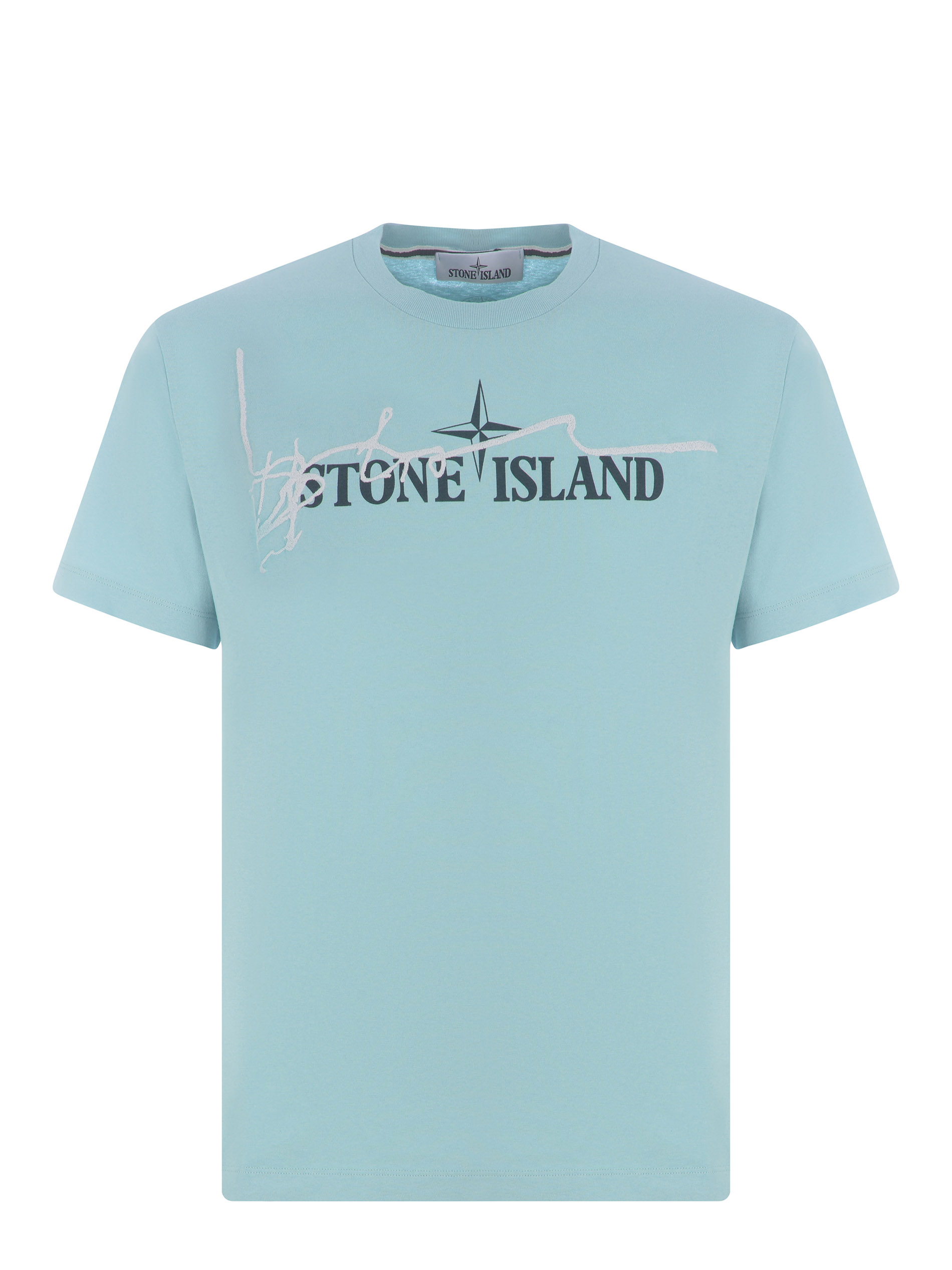 T-shirt bianca con stampa game - Stone Island - Alfredo Ponticelli