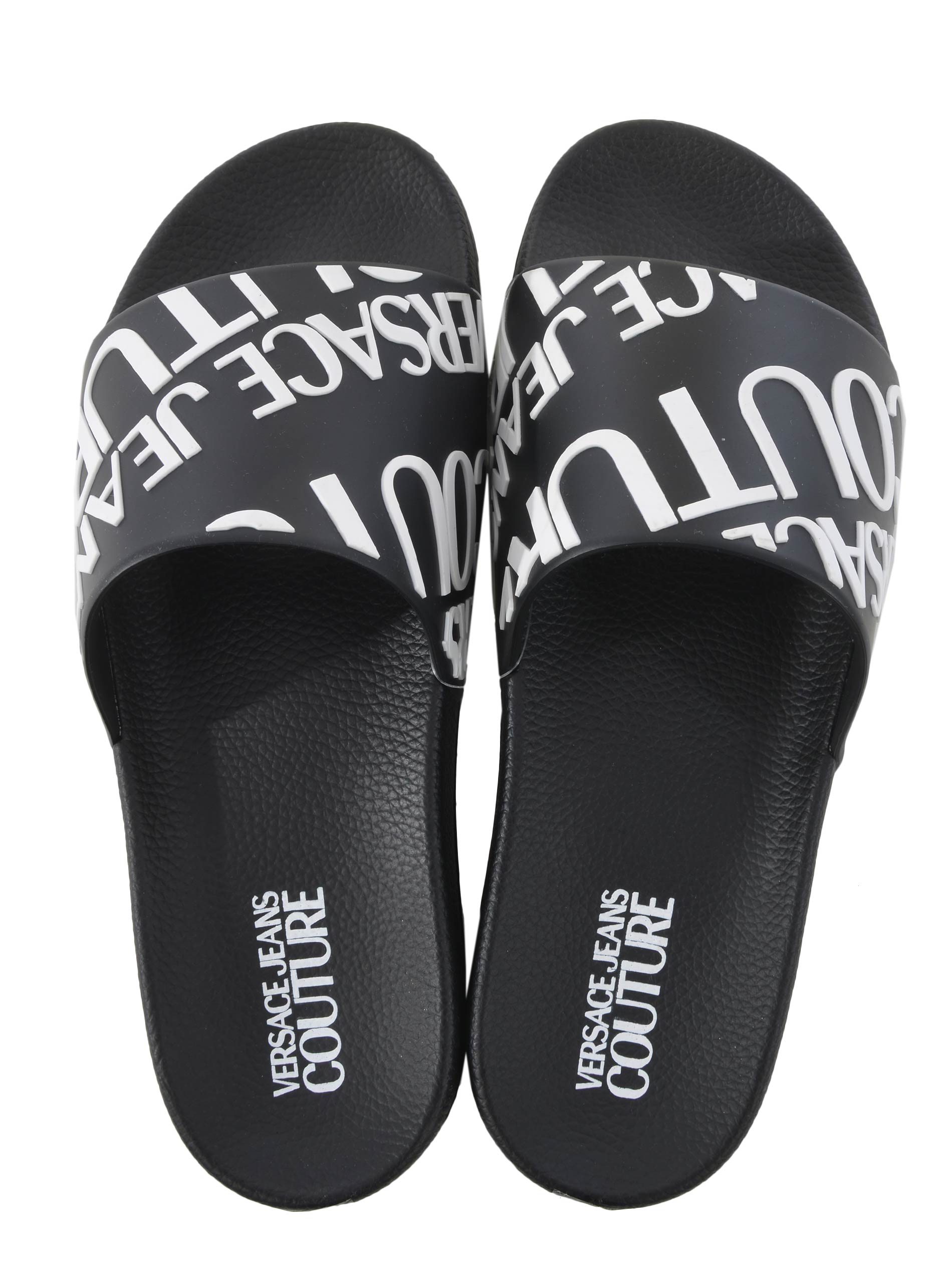 versace leather slippers