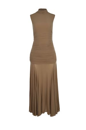 Magda Butrym dress made of beige cupro. MAGDA BUTRYM | Dress | 161725BEIGE