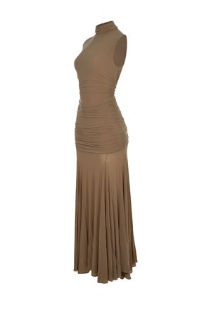 Magda Butrym dress made of beige cupro. MAGDA BUTRYM | Dress | 161725BEIGE