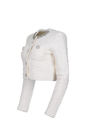 Cream-colored Cardigan Self-Portrait  SELF-PORTRAIT | Cardigan | AW25-028JCREAM